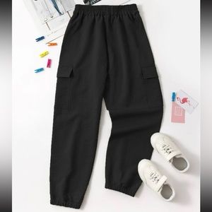 SHEIN black cargo pants girl size 10